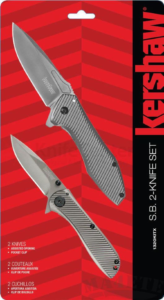 картинка Набор из двух складных полуавтоматических ножей Kershaw S.B. Flipper Set K1320KITX от магазина ma4ete