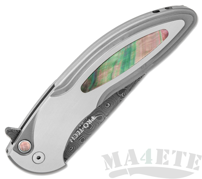 картинка Складной нож Pro-Tech Custom Cambria MOP/Damascus от магазина ma4ete