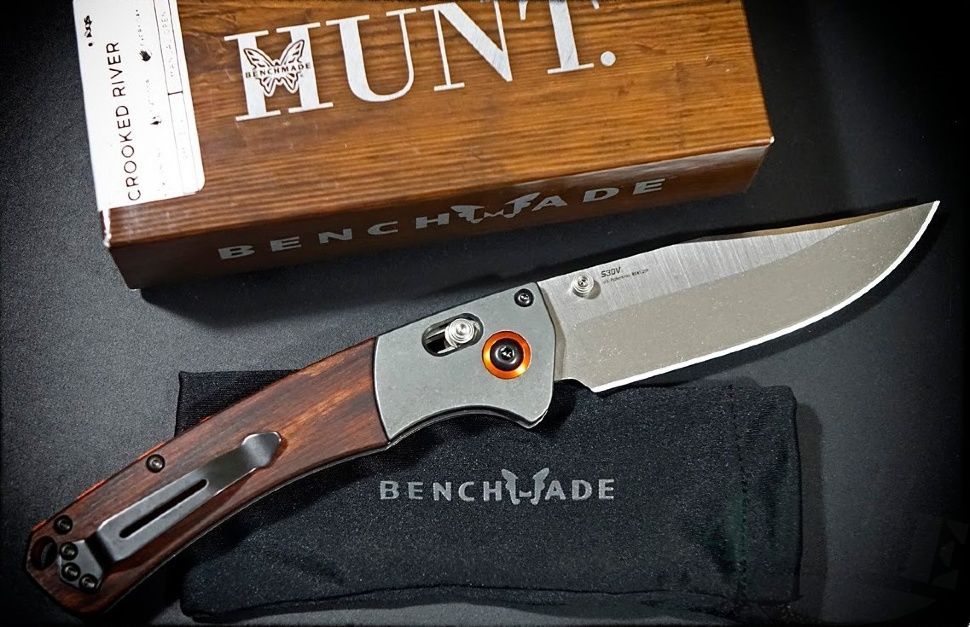 картинка Складной нож Benchmade Hunt Crooked River Wood 15080-2 от магазина ma4ete