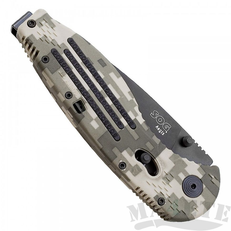 картинка Складной полуавтоматический нож SOG Aegis Digi Camo AE06 от магазина ma4ete
