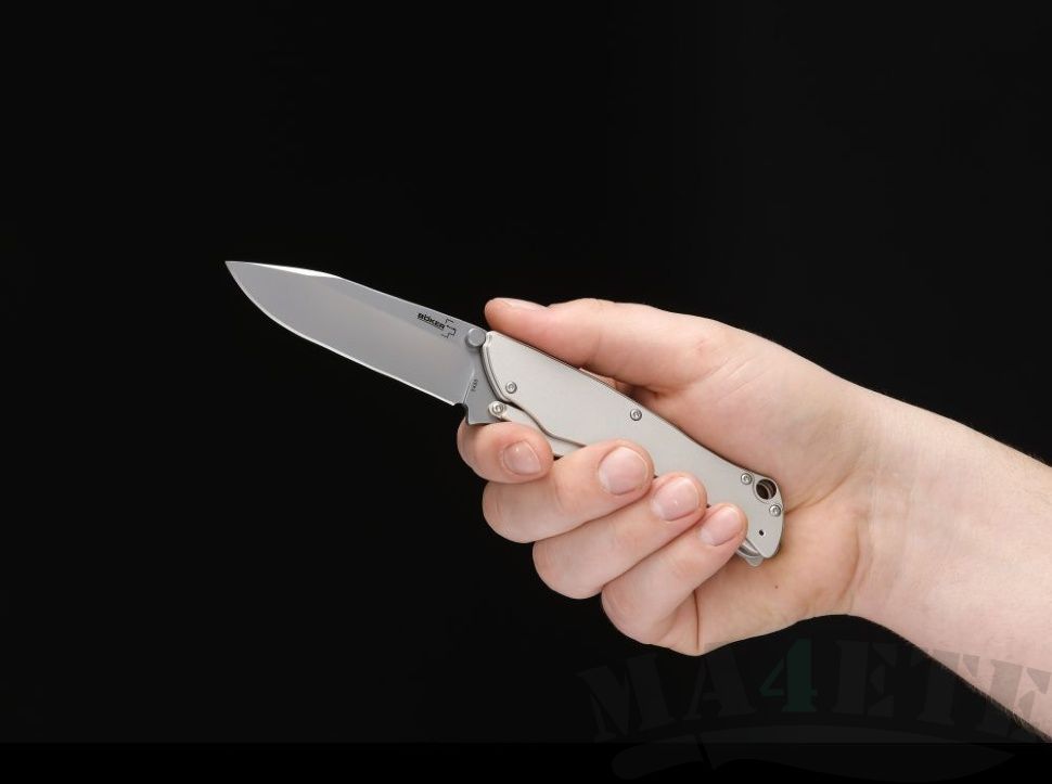 картинка Складной нож Boker Plus Griploc Non Assist Gray 01BO040 от магазина ma4ete