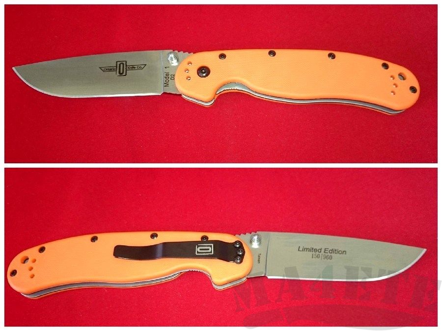 картинка Складной нож Ontario RAT-1 Orange 8867OR от магазина ma4ete