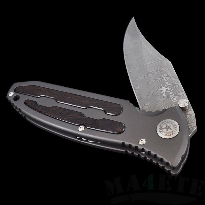 картинка Складной нож Boker Kalashnikov 70th Damascus Grenadill Wood (Юбилейный) 11KAL70DAM от магазина ma4ete