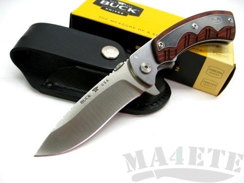 картинка Складной нож Buck Open Season Folding Skinner Rosewood B0547RWS от магазина ma4ete