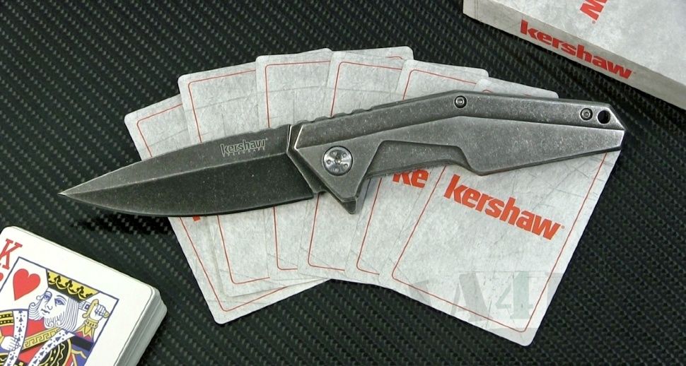 картинка Складной полуавтоматический нож и игральные карты Kershaw Starter Series 1318KITX от магазина ma4ete