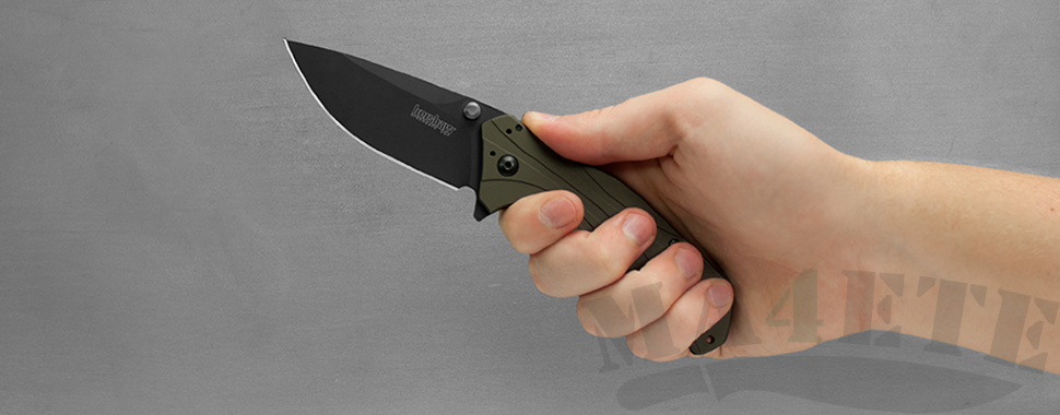 картинка Складной полуавтоматический нож Kershaw Knockout 1870OLBLK от магазина ma4ete