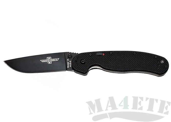 картинка Складной полуавтоматический нож Ontario RAT-1 Black 8871 от магазина ma4ete