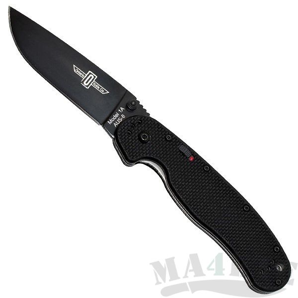 картинка Складной полуавтоматический нож Ontario RAT-1 Black 8871 от магазина ma4ete