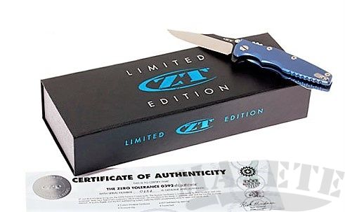 картинка Складной нож Zero Tolerance Limited Edition K0392BLUBOWIE от магазина ma4ete