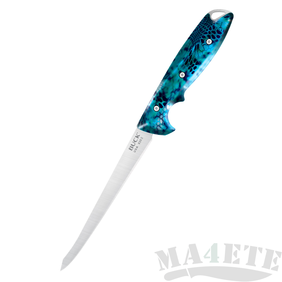 картинка Филейный нож Buck 035 Abyss Fillet Knife Kryptek Pontus Camo 0035CMS33 от магазина ma4ete
