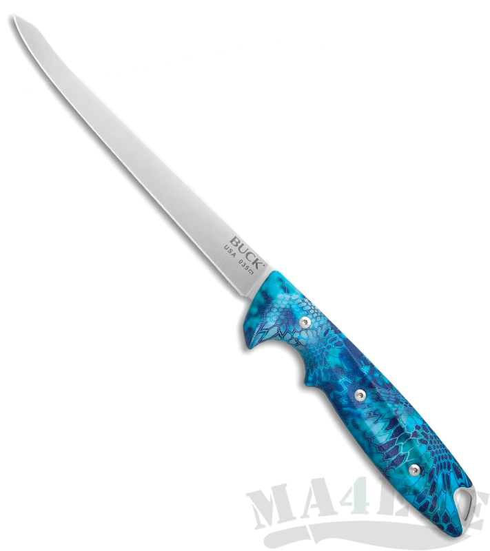 картинка Филейный нож Buck 035 Abyss Fillet Knife Kryptek Pontus Camo 0035CMS33 от магазина ma4ete