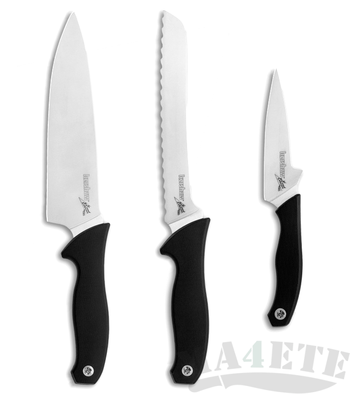 картинка Набор из 3 кухонных ножей Kershaw Emerson 3 Piece Cook's Set K6100X от магазина ma4ete