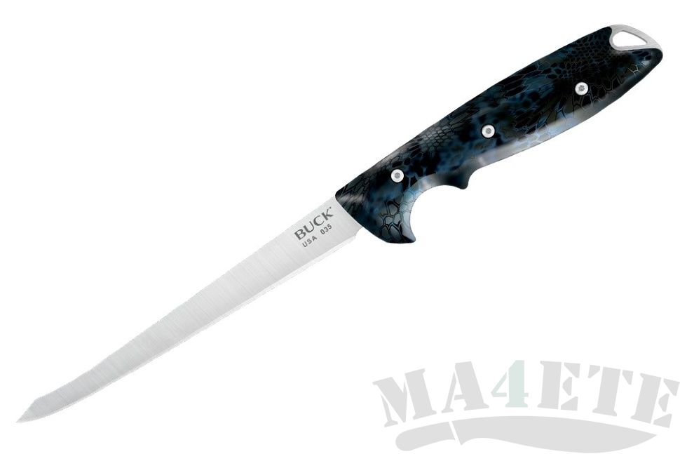 картинка Филейный нож Buck 035 Abyss Fillet Knife Kryptek Neptune Camo 0035CMS34 от магазина ma4ete