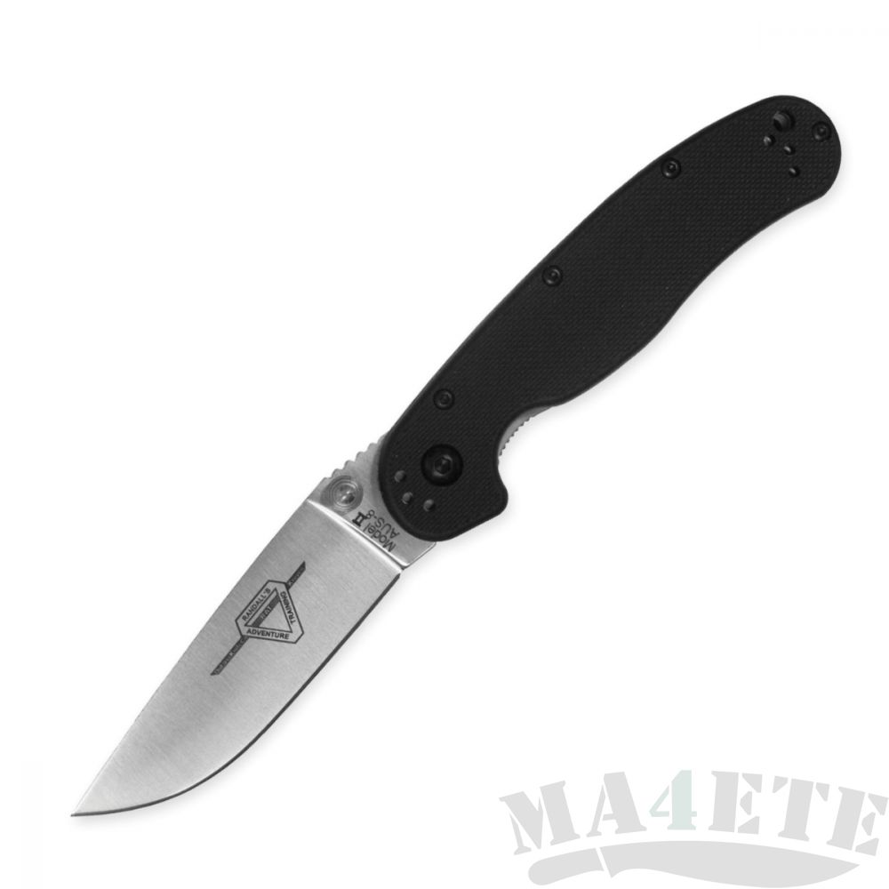 картинка Складной нож Ontario RAT-2 Satin Black 8860 от магазина ma4ete