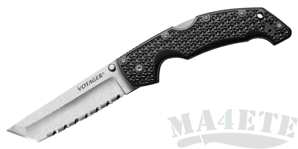 картинка Нож складной Cold Steel 29ATS Voyager Large Tanto 4 Point Serrated Edge от магазина ma4ete