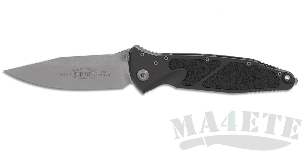 картинка Нож складной Microtech, Black Aluminum Handle,10.2 см. MT_160-10 Socom Elite от магазина ma4ete