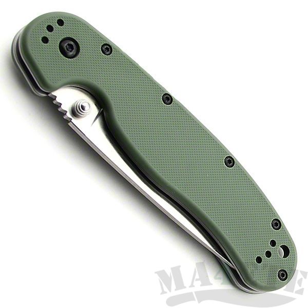 картинка Складной нож Ontario Rat 1 Aus-8 Tool Steel, Satin Blade, Olive Drab Handle ON8848OD от магазина ma4ete