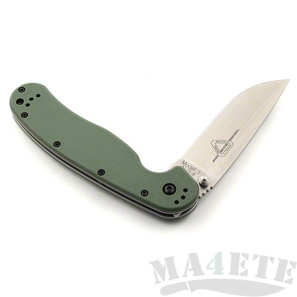 картинка Складной нож Ontario Rat 1 Aus-8 Tool Steel, Satin Blade, Olive Drab Handle ON8848OD от магазина ma4ete