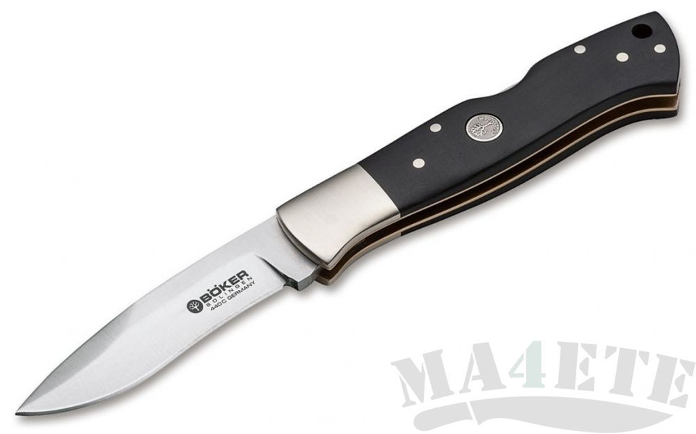 картинка Нож складной Böker Manufaktur Solingen "Mamba", Satin Finish 440C , Grenadill Handle 7.4 см. BK110821 от магазина ma4ete