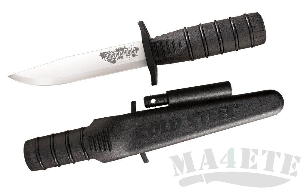картинка Нож для выживания с фиксированным клинком Survival Edge Black 12.7 см. CS/80PHBR от магазина ma4ete