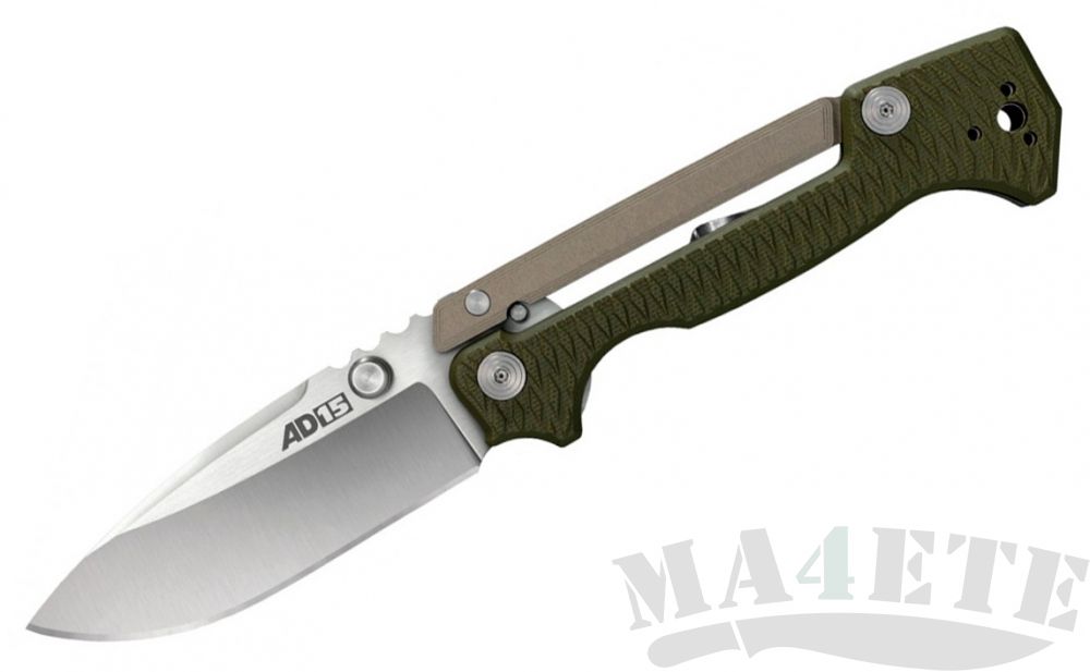 картинка Нож складной Cold Steel AD-15 Scorpion Lock by Andrew Demko CPM S35VN, OD Green G10 Handles, 9.2 см, 58SQ от магазина ma4ete