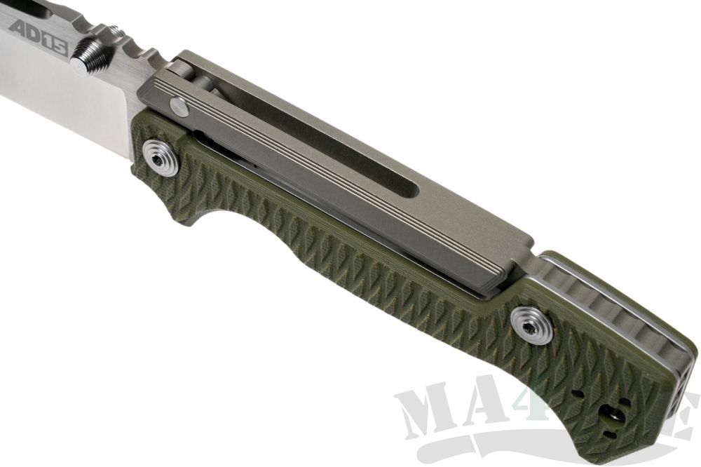 картинка Нож складной Cold Steel AD-15 Scorpion Lock by Andrew Demko CPM S35VN, OD Green G10 Handles, 9.2 см, 58SQ от магазина ma4ete