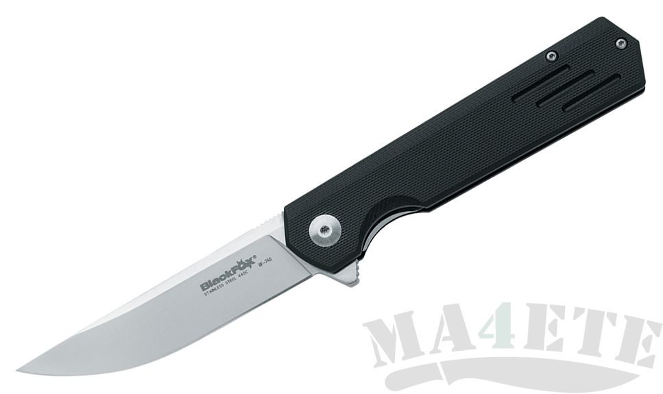 картинка Нож складной Fox BlackFox Revolver 440C Black G10 Handle 9см FBF-740 от магазина ma4ete