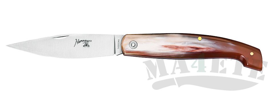 картинка Нож складной Fox Nuragus with Slip Joint System 420C 115мм Handle Horn 564/27 от магазина ma4ete