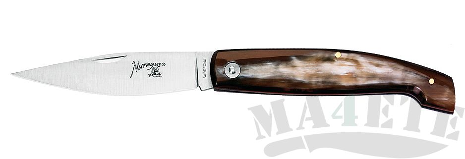 картинка Нож складной Fox Nuragus with Slip Joint System 420C Handle Horn 564/22 от магазина ma4ete