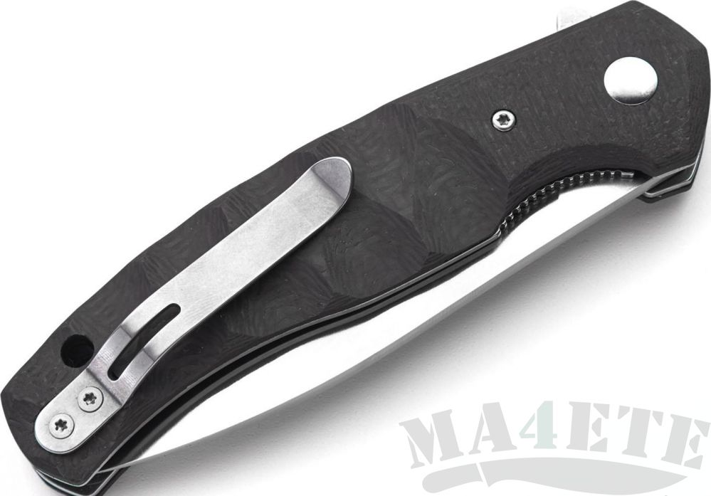картинка Нож складной Fox Ziggy Carbon Design by Jens Anso N690Co Carbon Fiber Handle 8см FX-308CF от магазина ma4ete
