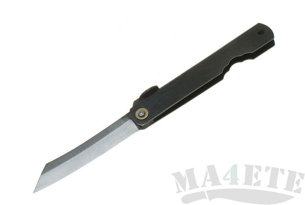 картинка Нож складной Higonokami by Motosuke Nagao Hand Crafted AoGami San-Mai, Stainless Steel Handle HKI-070Bl от магазина ma4ete