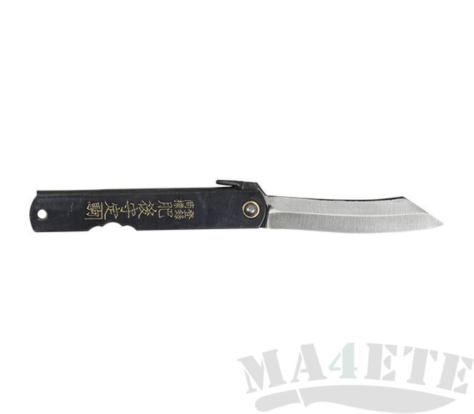 картинка Нож складной Higonokami by Motosuke Nagao Black Stainless Steel Handle 8см HKC-080BL от магазина ma4ete