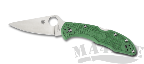 картинка Нож складной Spyderco Delica Flat Ground Green C11FPGR от магазина ma4ete