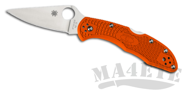 картинка Нож складной Spyderco Delica Knife Flat Ground Orange FRN Handle C11FPOR от магазина ma4ete