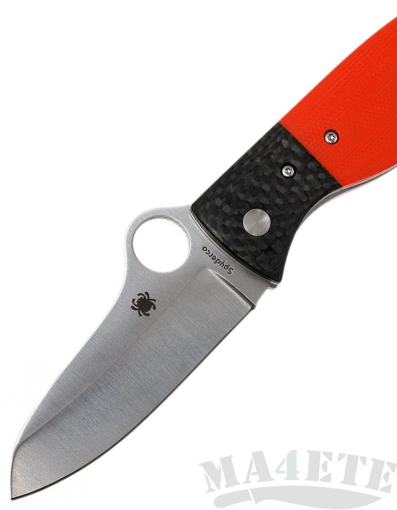 картинка Нож складной Spyderco Firefly by Peter Carey VG-10 Steel Orange G10/Carbon Fiber Handle C184GPOR от магазина ma4ete