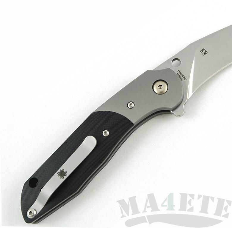 картинка Нож складной Spyderco Hanan by Brad Southard, G10 Handle, Titanium Bolsters C227GP от магазина ma4ete