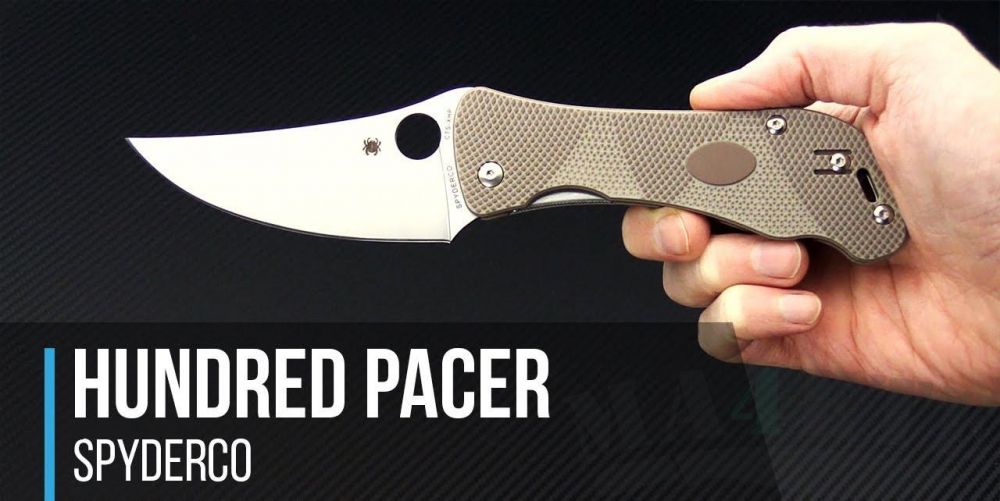 картинка Нож складной Spyderco Hundred Pacer CPM S30V Blade, Brown/Tan G-10 Handle 225GP от магазина ma4ete