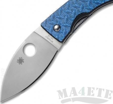 картинка Нож складной Spyderco Lil' Lum Blue Nishijin 205GFBLP от магазина ma4ete