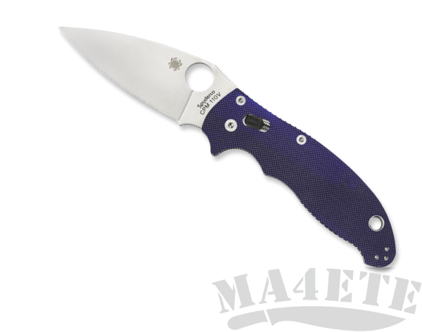 картинка Нож складной Spyderco Manix 2 Crucible CPM® S110V Steel Midnight Blue G-10 Handle C101GPDBL2 от магазина ma4ete