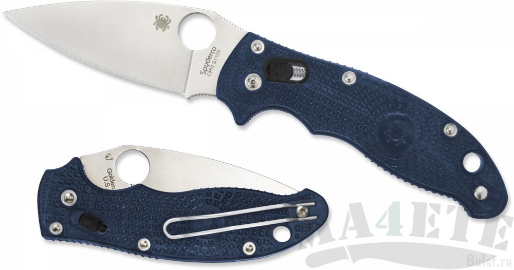 картинка Нож складной Spyderco Manix 2 Lightweight Blue FRN Handle C101PDBL2 от магазина ma4ete