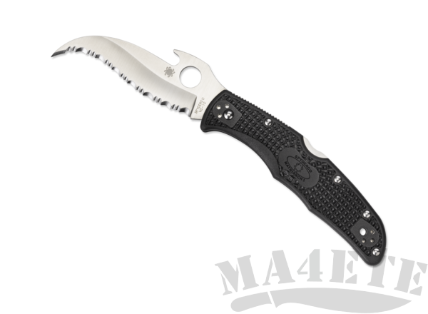 картинка Нож складной Spyderco Matriarch 2 Emerson Wave Opening Black FRN Handle C12SBK2W от магазина ma4ete
