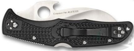 картинка Нож складной Spyderco Matriarch 2 Emerson Wave Opening Black FRN Handle C12SBK2W от магазина ma4ete
