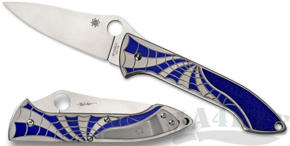 картинка Нож складной Spyderco Mike Draper Titanium Handle C171TIBLP от магазина ma4ete