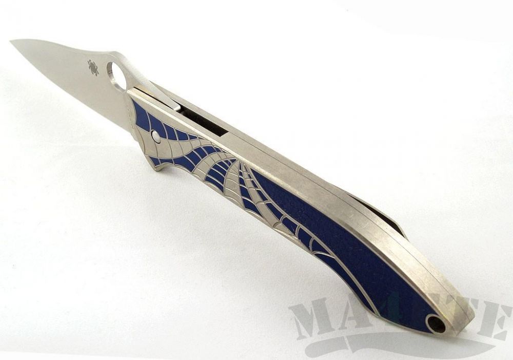 картинка Нож складной Spyderco Mike Draper Titanium Handle C171TIBLP от магазина ma4ete