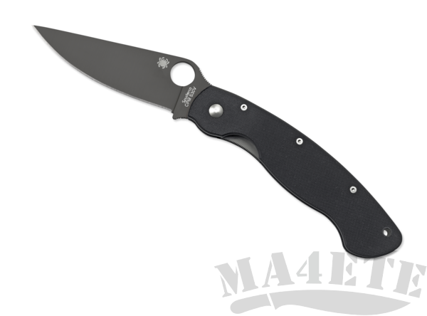 картинка Нож складной Spyderco Military Black Blade S30V C36GPBK от магазина ma4ete