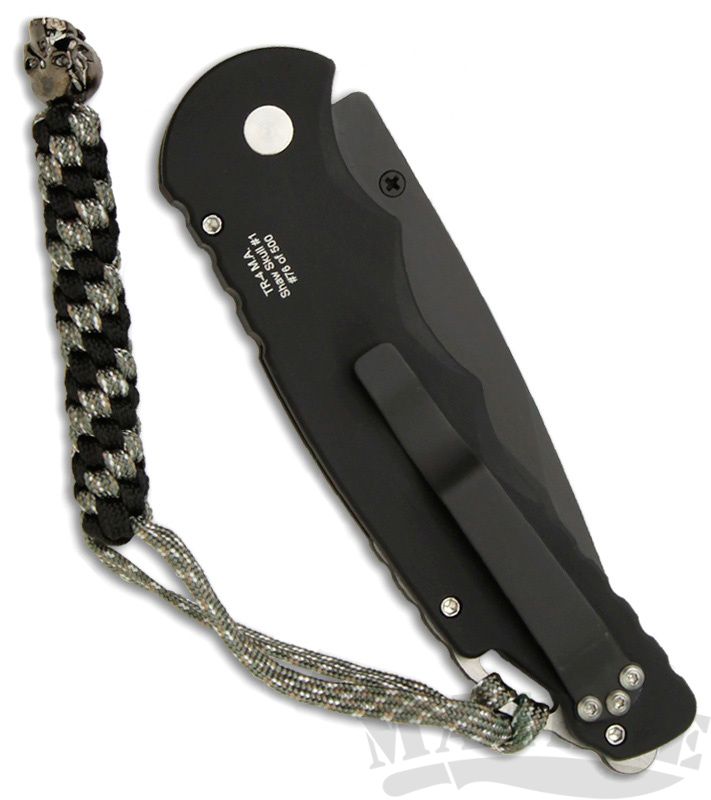 картинка Складной нож Pro-Tech TR-4 Tactical Response Skull Edition Black TR-4.80 от магазина ma4ete
