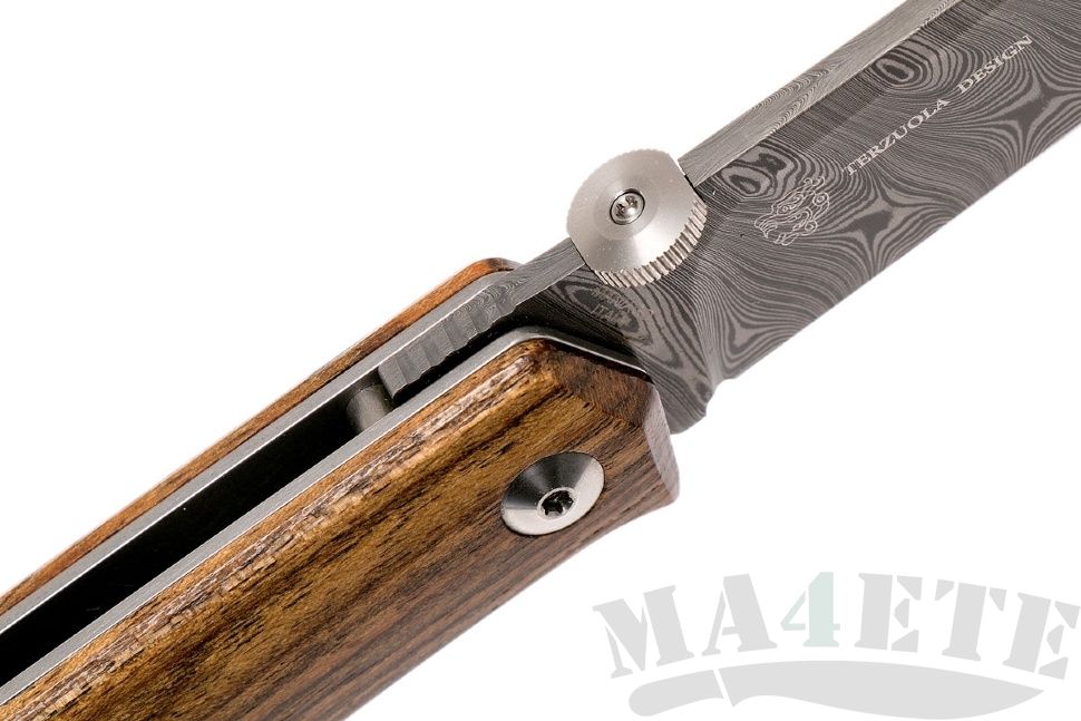 картинка Складной нож Fox Terzuola Bocote Wood Damascus 525DB от магазина ma4ete