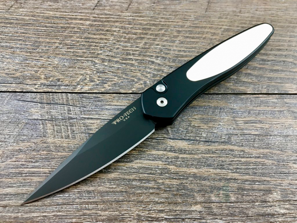 картинка Складной автоматический нож Pro-Tech Newport Tuxedo 3452 от магазина ma4ete