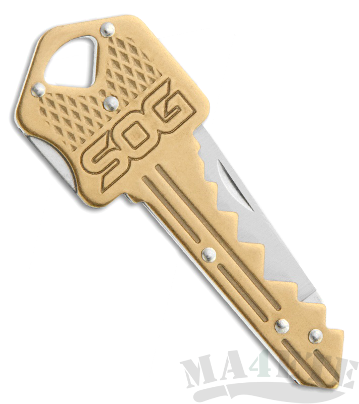 картинка Складной нож-брелок SOG Key Knife Brass KEY102 от магазина ma4ete