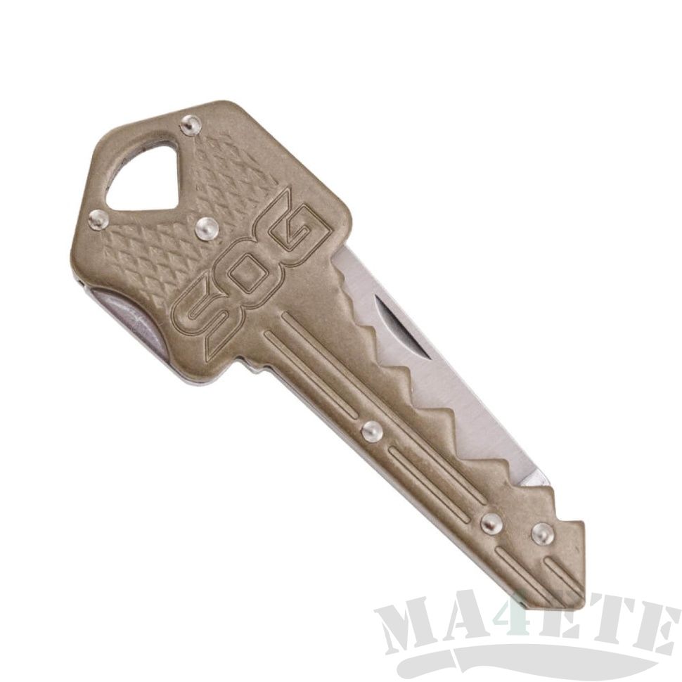 картинка Складной нож-брелок SOG Key Knife Brass KEY102 от магазина ma4ete